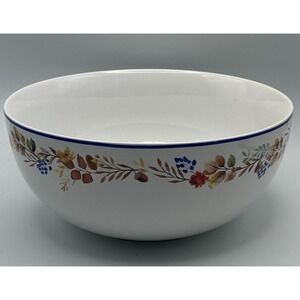Martha Stewart Collection Batter Mixing Batter Bowl‎ Blue Orange Fall Foliage 9"
